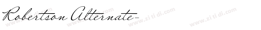 Robertson Alternate字体转换